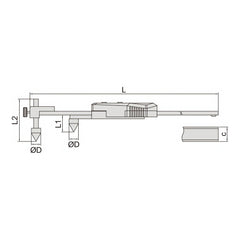 INSIZE Measuring Equipment Insize Digital Back-Jaw Caliper 10-200mm/0.4-8" Range Series 1177-200