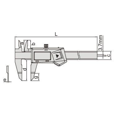 INSIZE Measuring Equipment Insize Digital Blade Caliper 0-150mm / 0-6" Range Series 1188-150A