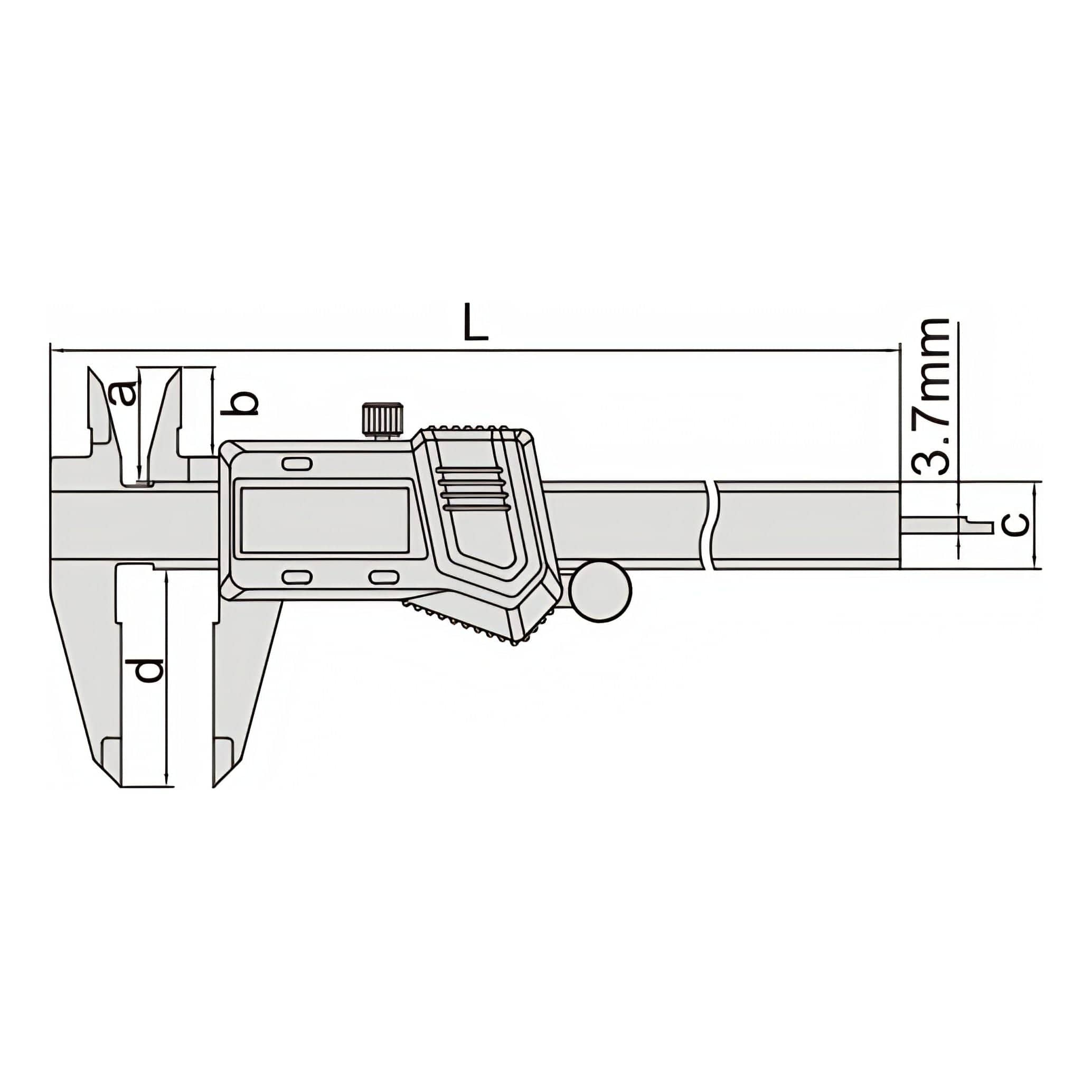 INSIZE Measuring Equipment Insize Digital Caliper 0-200mm/0-8" Range Series 1114-200A
