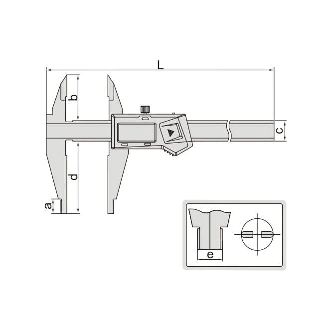 INSIZE Measuring Equipment Insize Digital Caliper 0-200mm/0-8" Range Series 1171-200