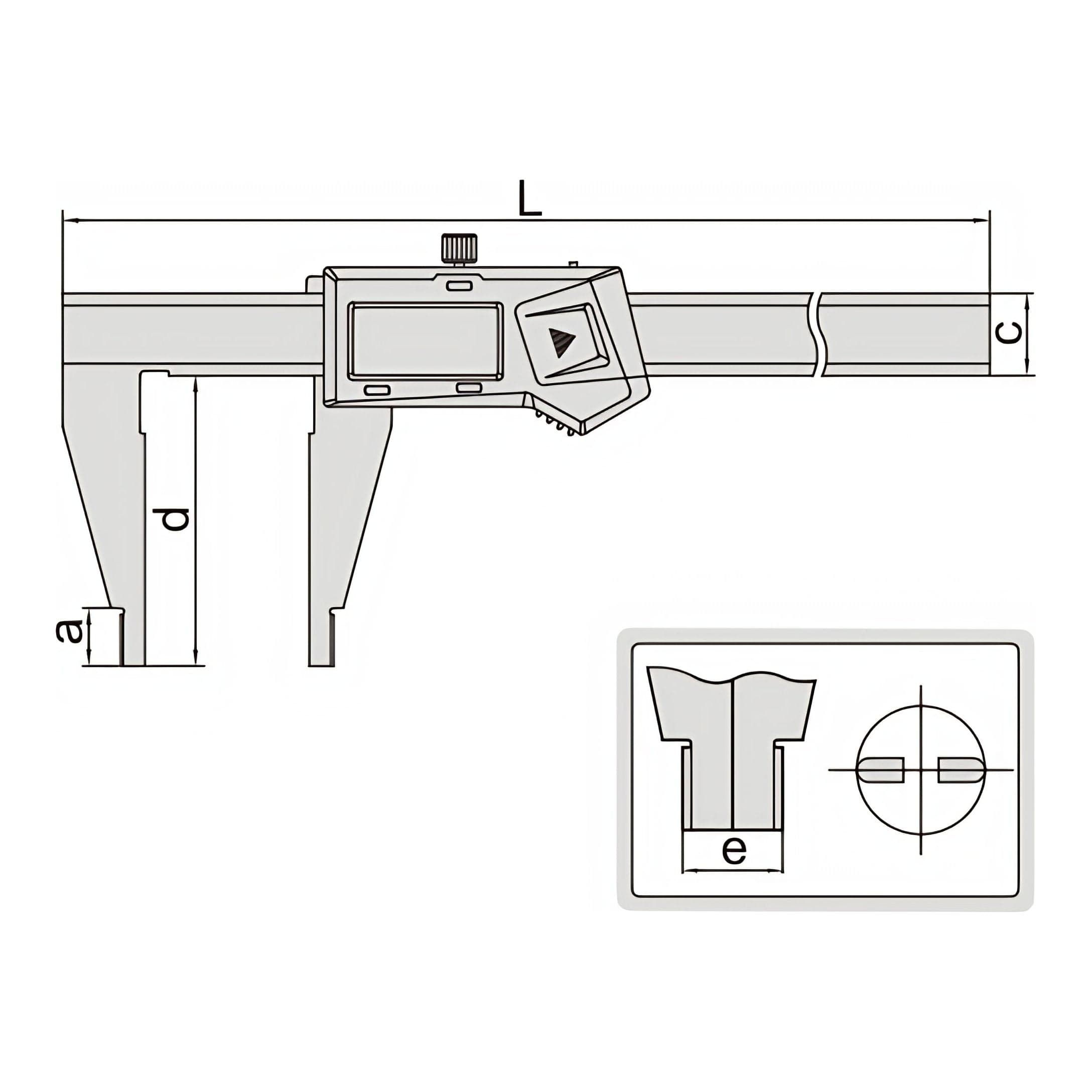 INSIZE Measuring Equipment Insize Digital Caliper 0-300mm/0-12" Range Series 1170-300
