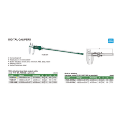 INSIZE Measuring Equipment Insize Digital Caliper  0-450mm / 0-18" Range Series 1135-451
