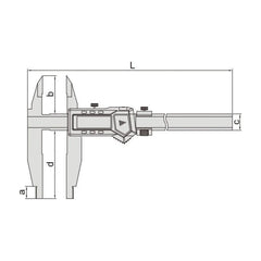 INSIZE Measuring Equipment Insize Digital Caliper 0-600mm / 0-24" Range Series 1117-601