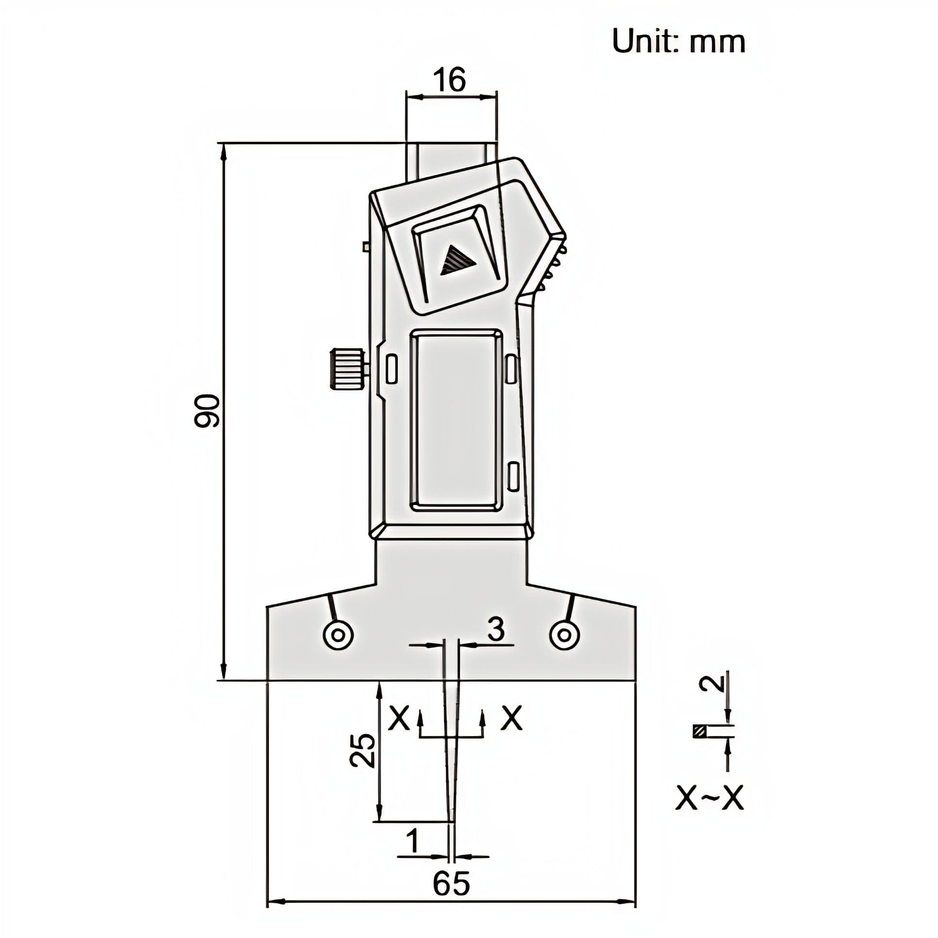 INSIZE Measuring Equipment Insize Digital Depth Gauge 0-25mm x 0.01mm Range Series 1145-25A