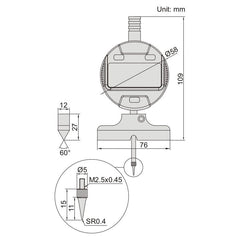 INSIZE Measuring Equipment Insize Digital Depth Gauge (60° Knife Edge Base) Range Series 2143-101