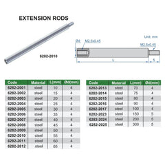 INSIZE Measuring Equipment Insize Extension Rod 10mm Range Series 6282-2001