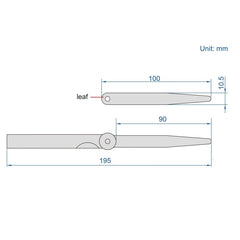 INSIZE MEASURING EQUIPMENT Insize Feeler Gauge 13pc Set 0.05-1mm Range Series 4602-13