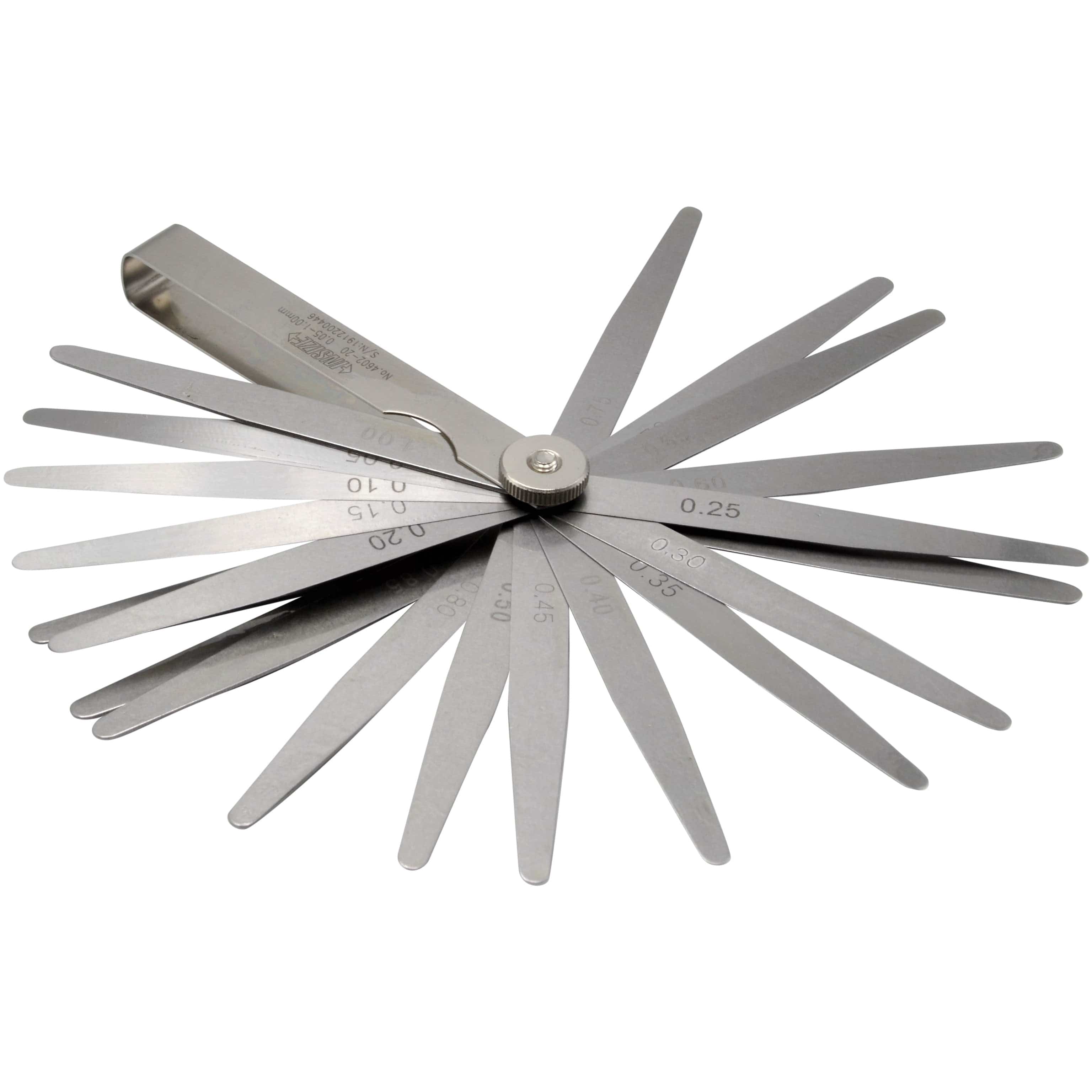 INSIZE Measuring Equipment Insize Feeler Gauge 20pc Set 0.05-1mm Range Series 4602-20