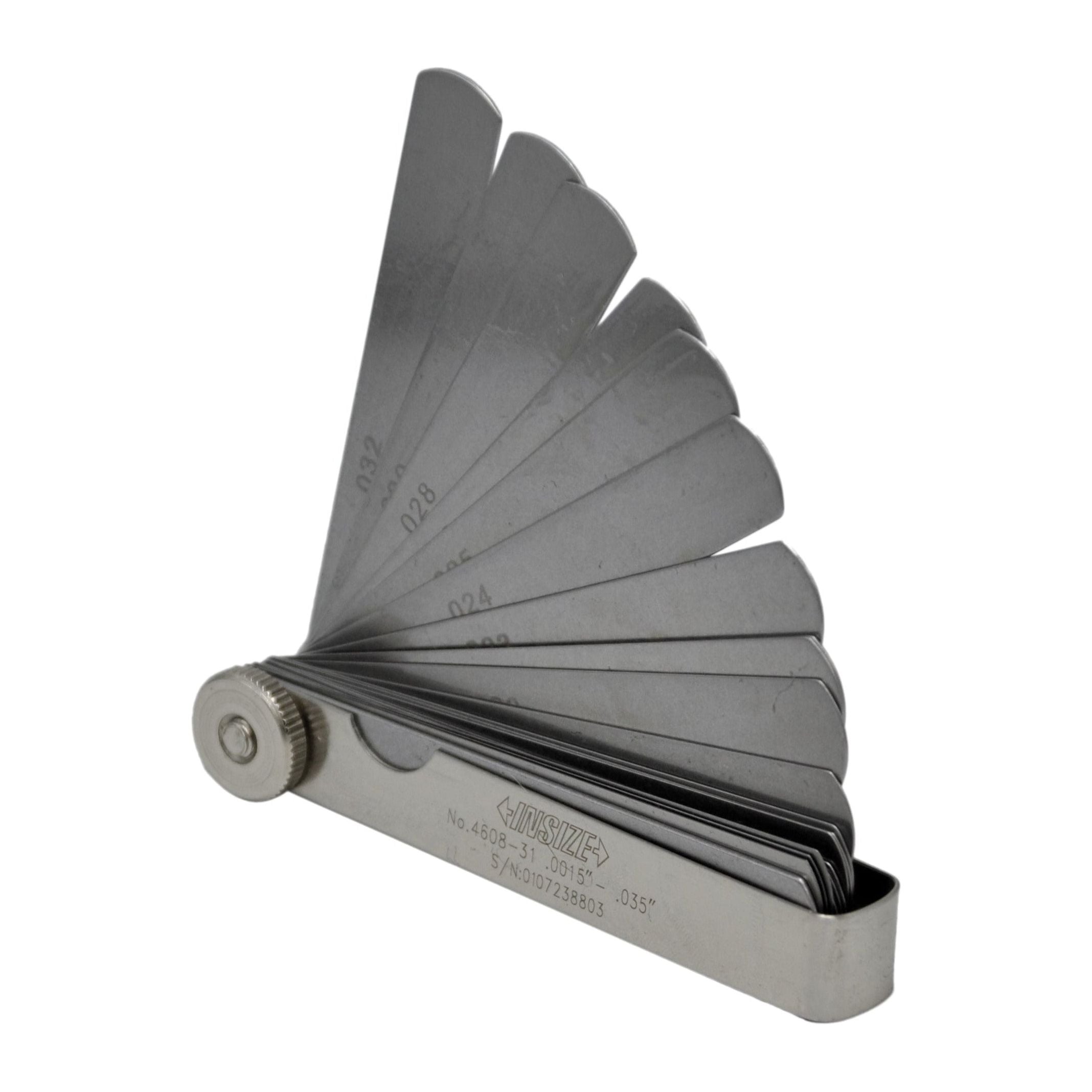 INSIZE Measuring Equipment Insize Imperial Feeler Gauge 32pc Set 0.0015"-0.35" Range Series 4608-31
