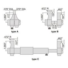 INSIZE Measuring Equipment Insize Imperial Inside Micrometer 1-2" Range Series 3220-2