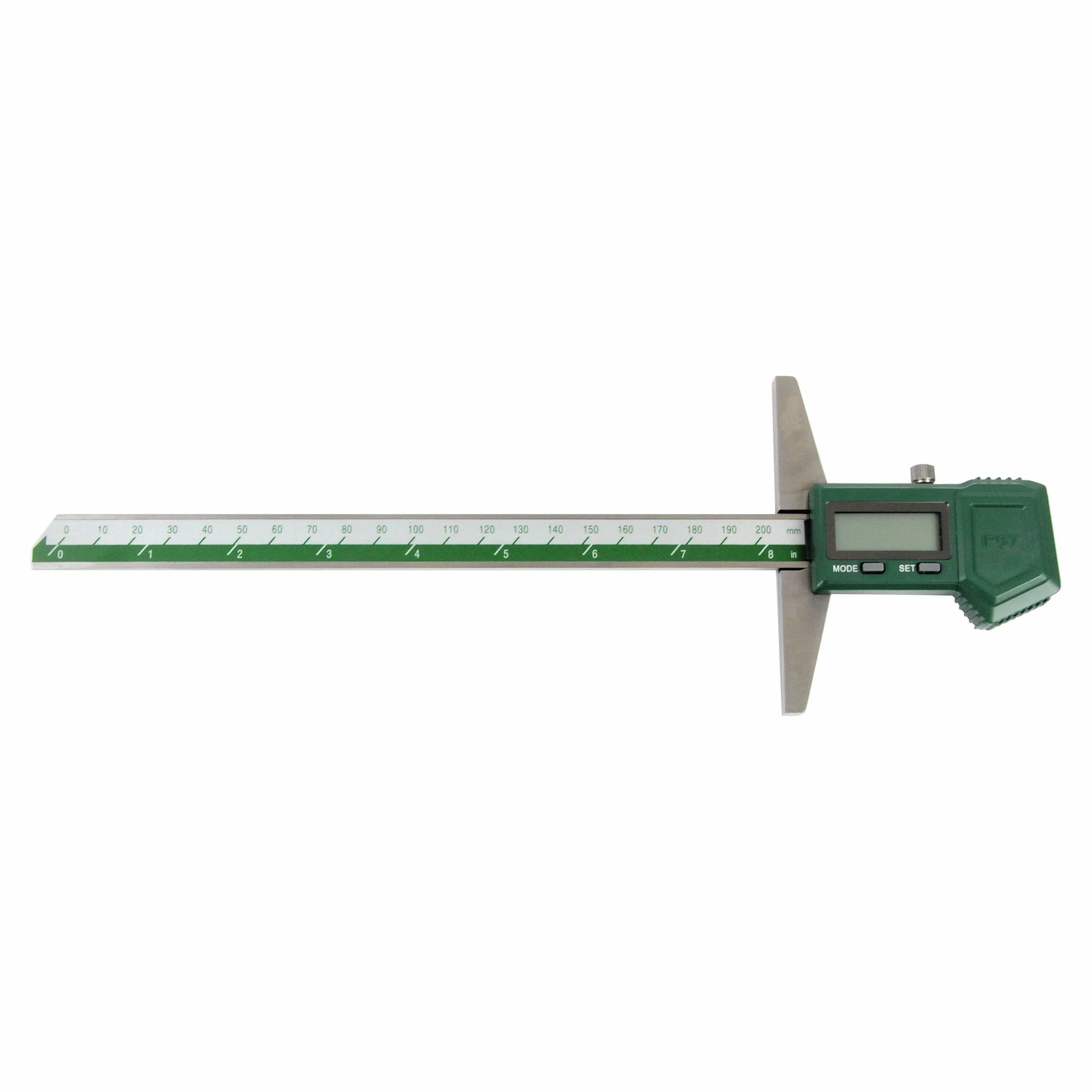INSIZE Measuring Equipment Insize IP67 Digital Depth Gauge 0-200mm / 0-8" Range Series 1149-200