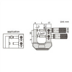 INSIZE Measuring Equipment Insize Limit Micrometer 0-25mm Range Series 3235-25A