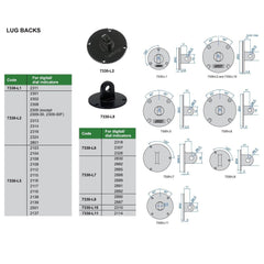 INSIZE Measuring Equipment Insize Lug Back for Dial Guages 53mm Range Series 7330-L5