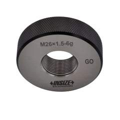INSIZE MEASURING EQUIPMENT Insize Metric Fine Thread Ring Gauge GO M26 x 1.5 Class 6g Series 4129-26R