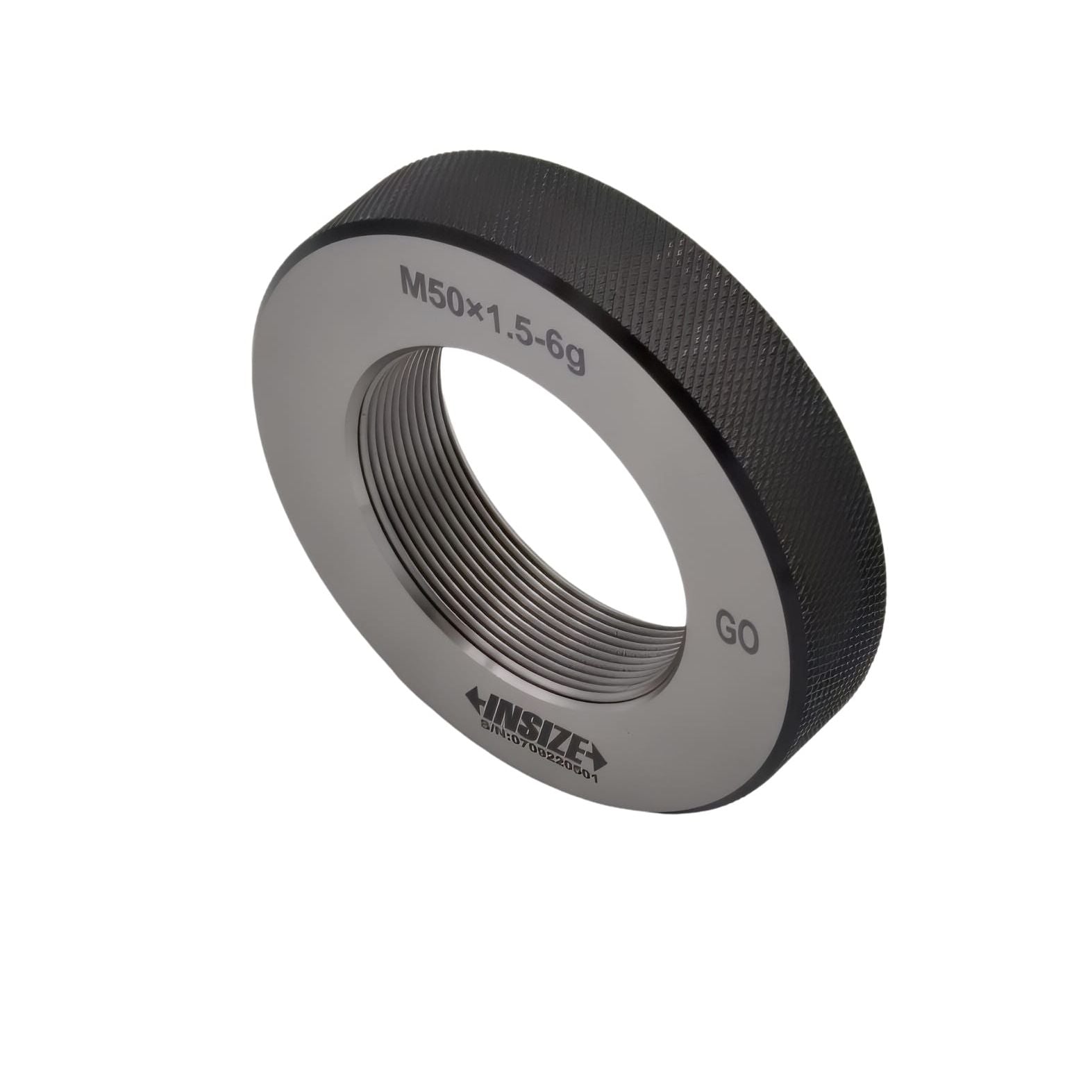 INSIZE MEASURING EQUIPMENT Insize Metric Fine Thread Ring Gauge GO M50 x 1.5 Class 6g Series 4129-50R