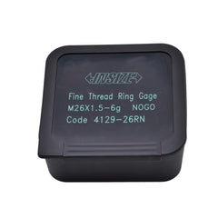 INSIZE MEASURING EQUIPMENT Insize Metric Fine Thread Ring Gauge NOGO M26 x 1.5 Class 6g Series 4129-26RN