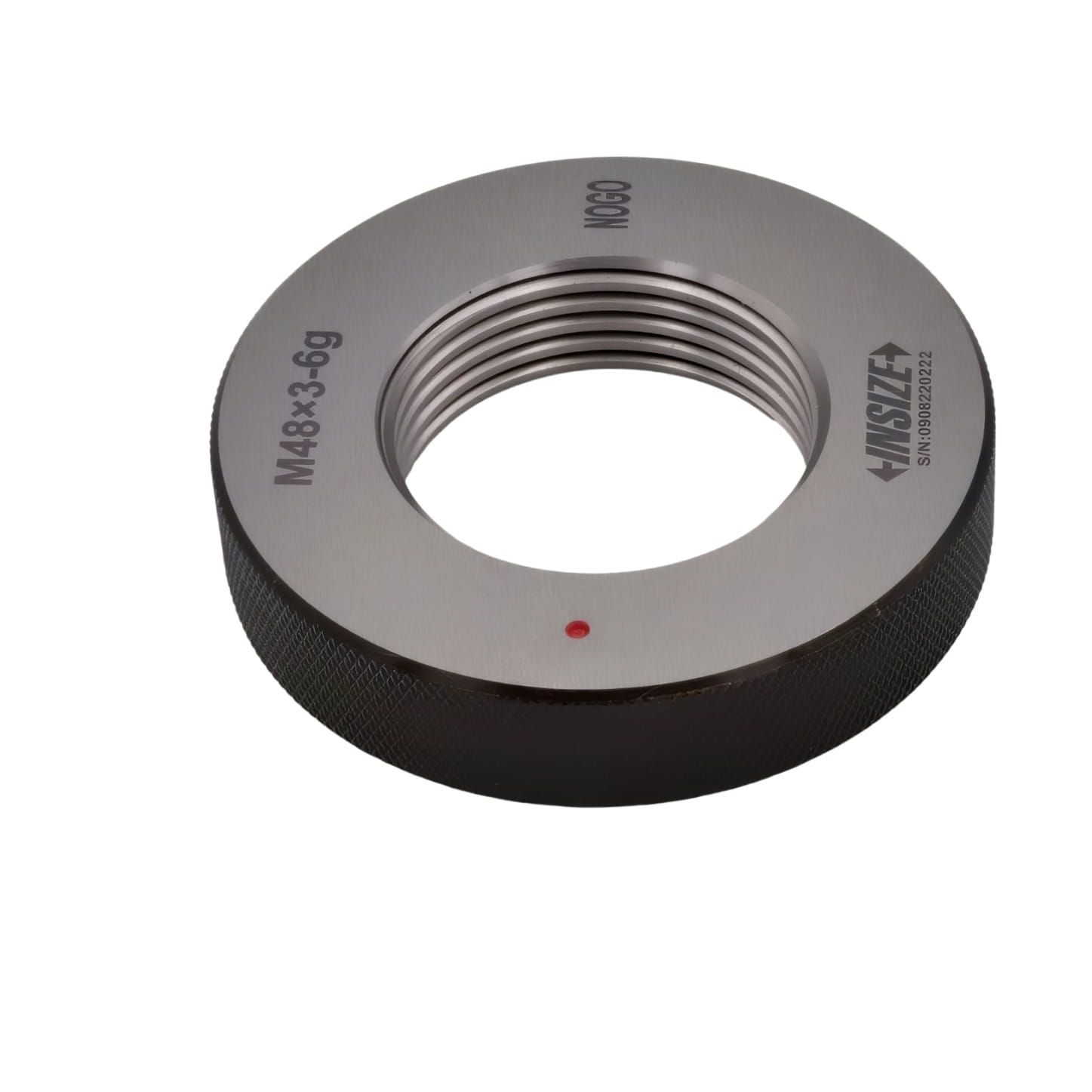 INSIZE MEASURING EQUIPMENT Insize Metric Fine Thread Ring Gauge NOGO M48 x 3 Class 6g Series 4129-48VN
