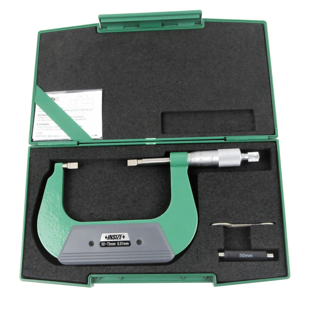 INSIZE Measuring Equipment Insize Metric Outside Blade Micrometer 50-75mm Range Series 3232-75A