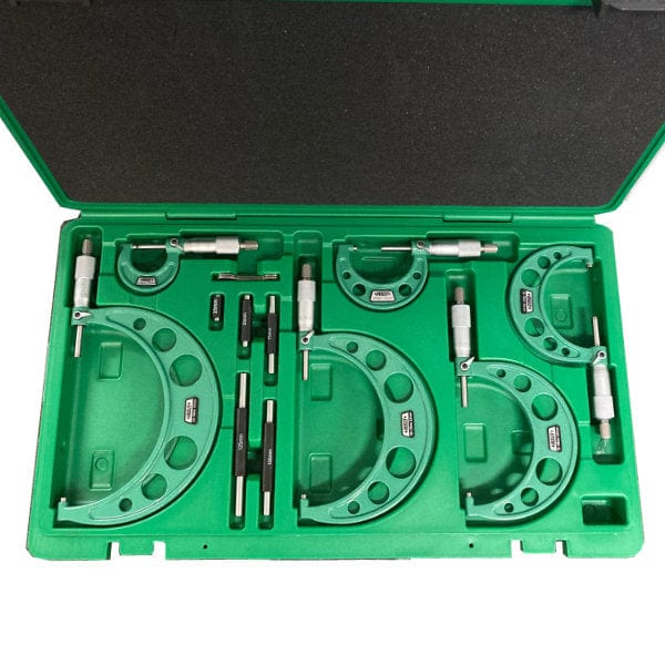INSIZE Measuring Equipment Insize Metric Outside Micrometer Set 0-150mm Range Series 3203-1506A