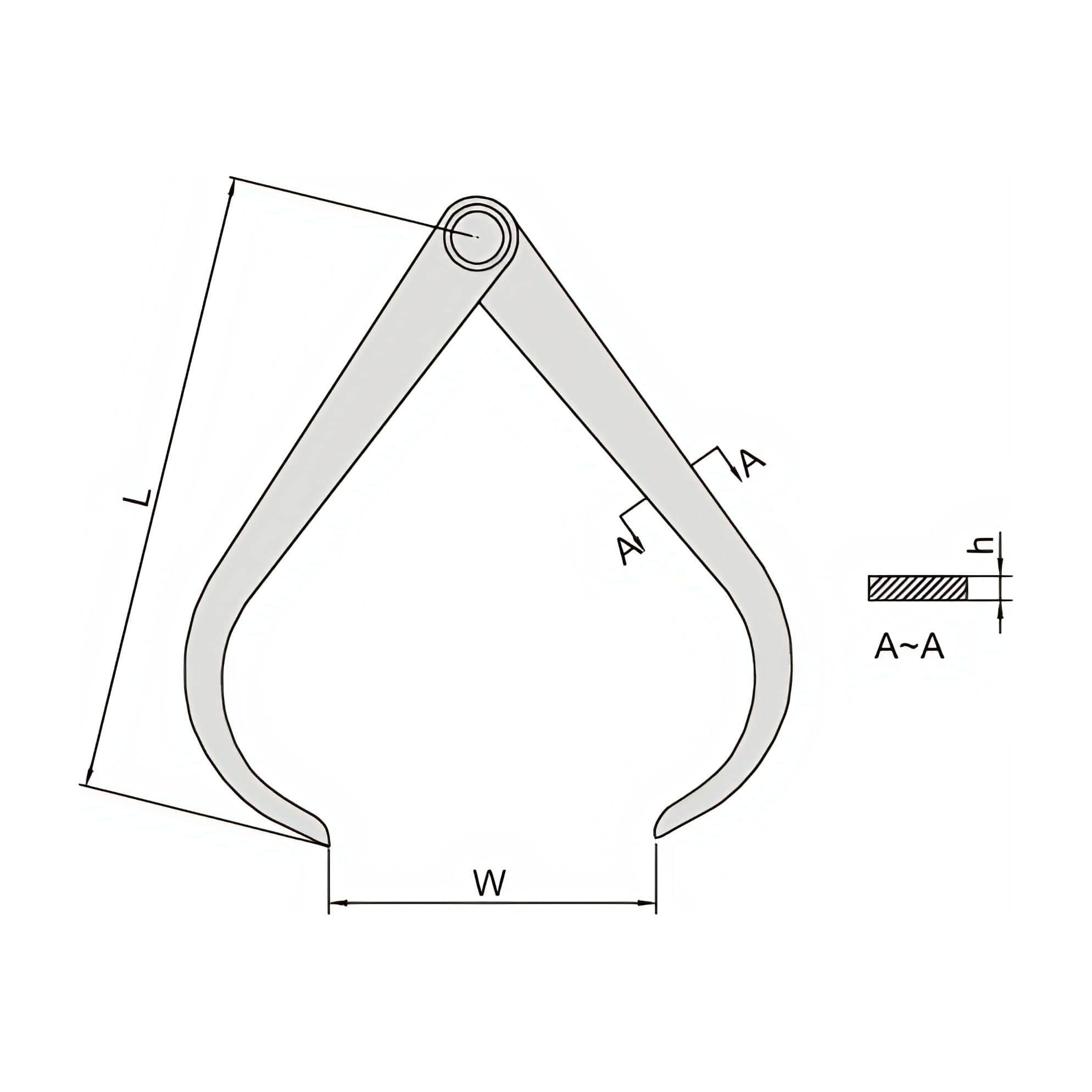 INSIZE Measuring Equipment Insize Outside Caliper 0-200mm Range Series 7241-200