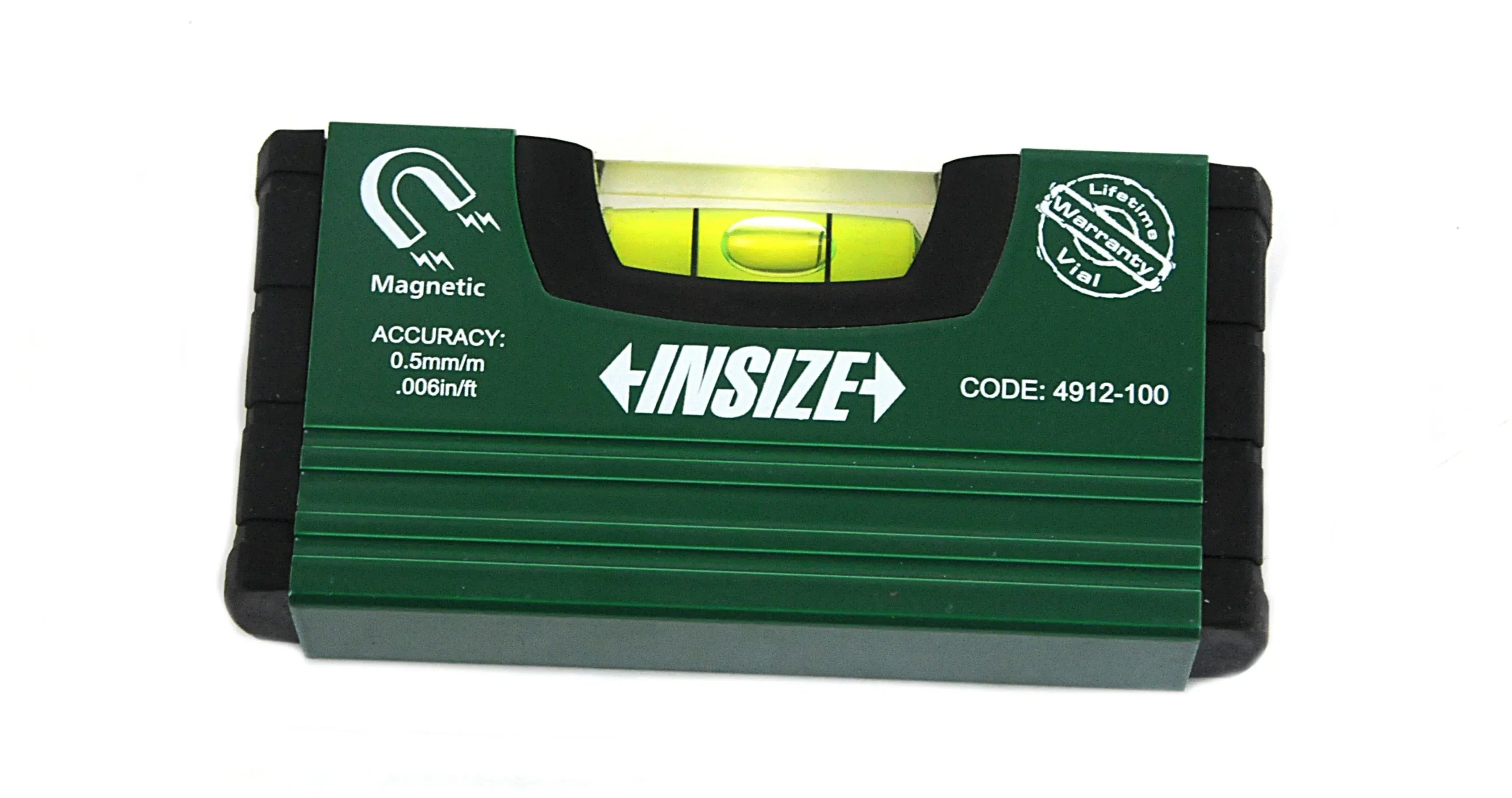 INSIZE MEASURING EQUIPMENT Insize Portable Level 100mm/ 4" Range Series 4912-100