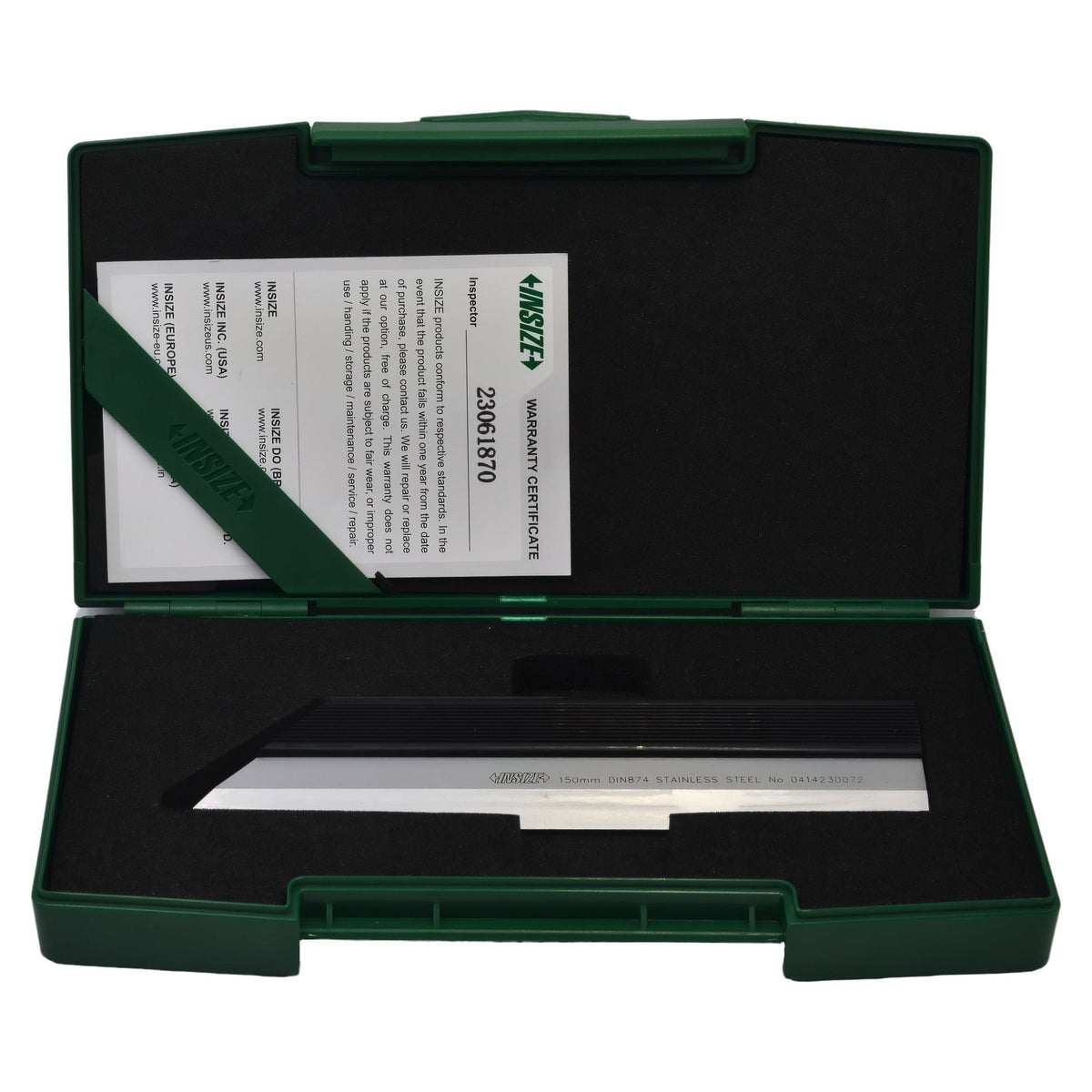 INSIZE MEASURING EQUIPMENT Insize Straight Edge 150mm Beveled Edge Series 4700-150