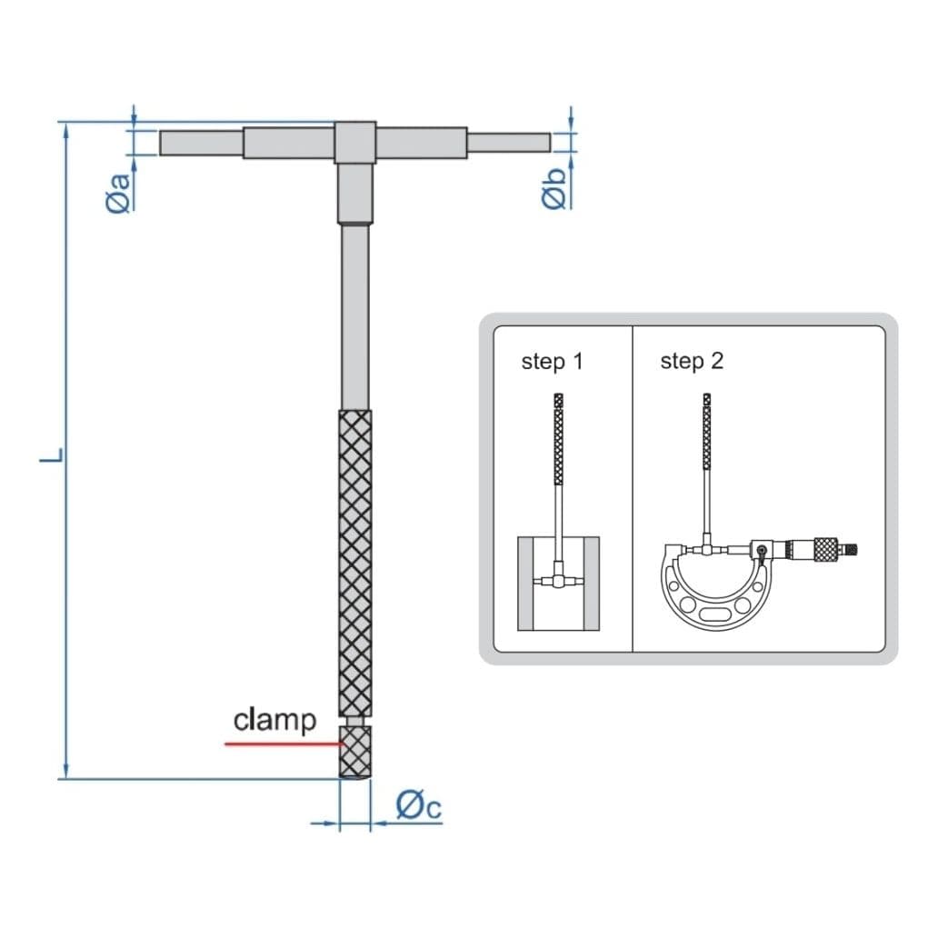 INSIZE Measuring Equipment Insize Telescopic Gauge 90-150mm Range Series 4206-F