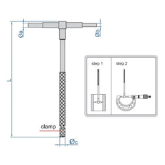 INSIZE Measuring Equipment Insize Telescopic Gauge 90-150mm Range Series 4206-F
