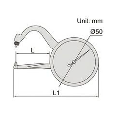 INSIZE Measuring Equipment Insize Thickness Gauge 0-10mm x 0.05mm Range Series 2862-101