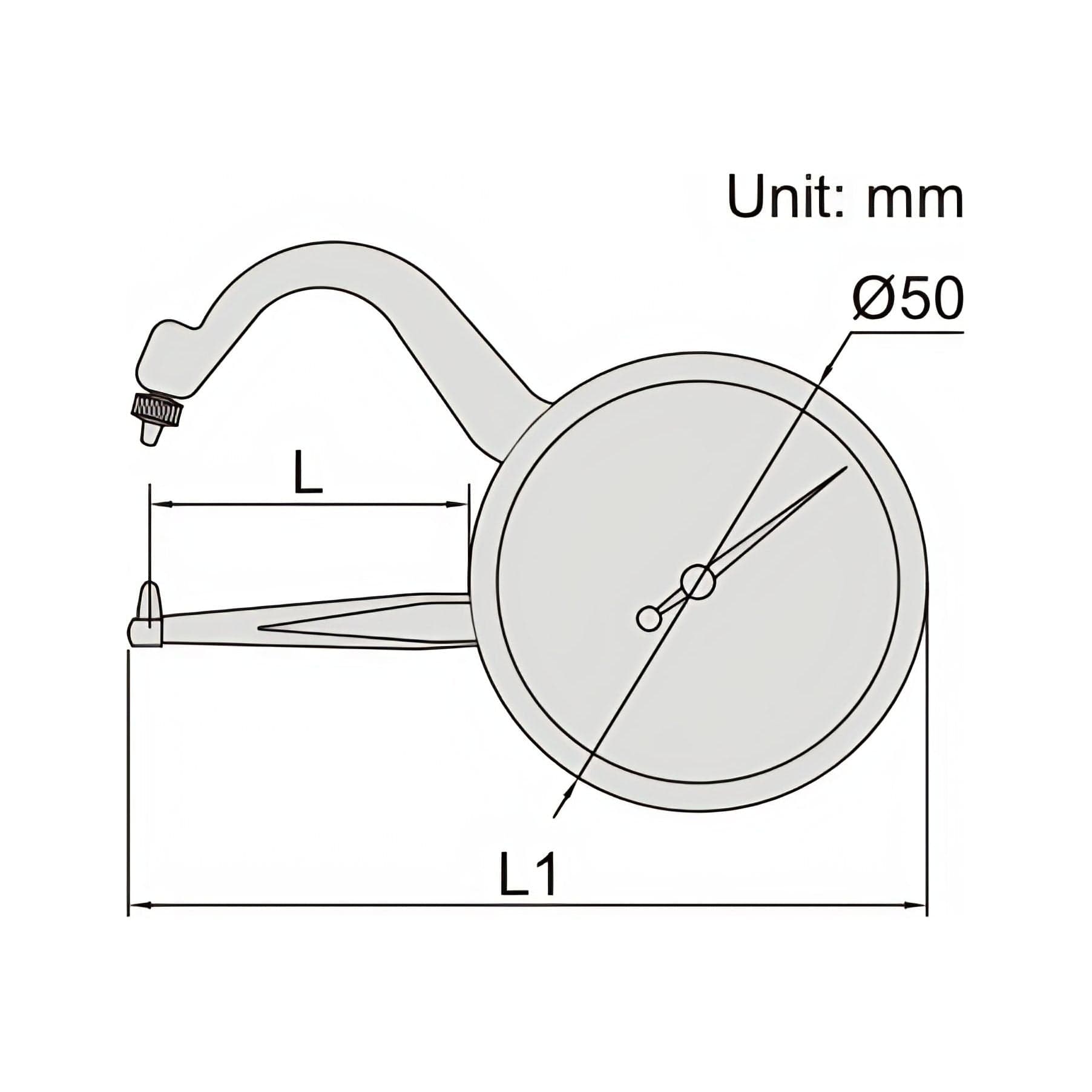 INSIZE Measuring Equipment Insize Thickness Gauge 0-10mm x 0.05mm Range Series 2862-102