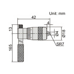 INSIZE Measuring Equipment Insize Tubular Inside Micrometer 25-50mm Range Series 3221-50