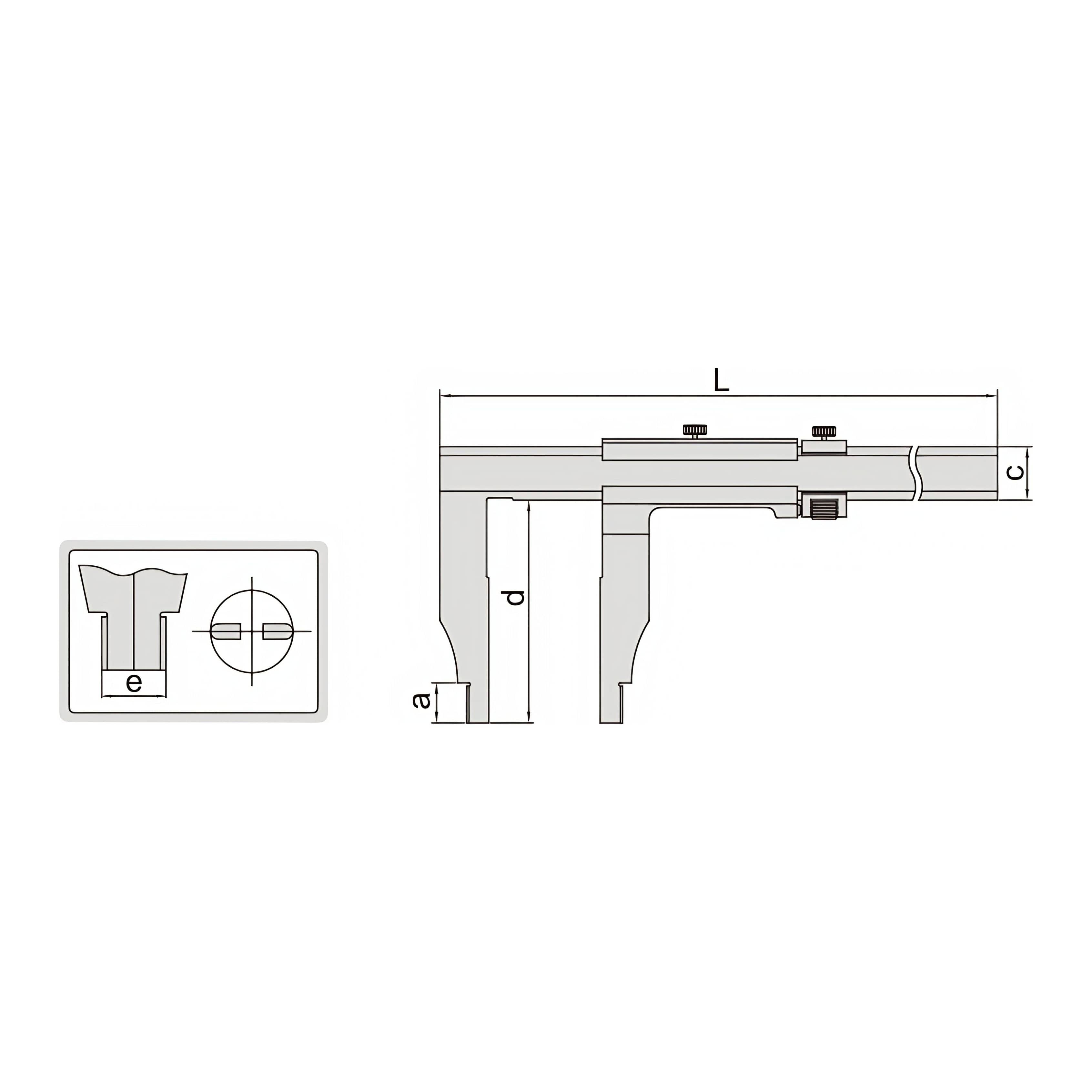 INSIZE Measuring Equipment Insize Vernier Caliper 0-1000mm/0-40" Range Series 1208-1024