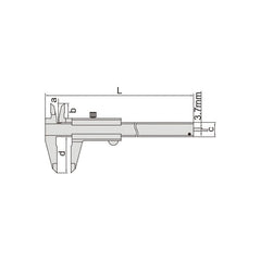INSIZE Measuring Equipment Insize Vernier Caliper 0-300mm/0-12" Range Series 1205-300S