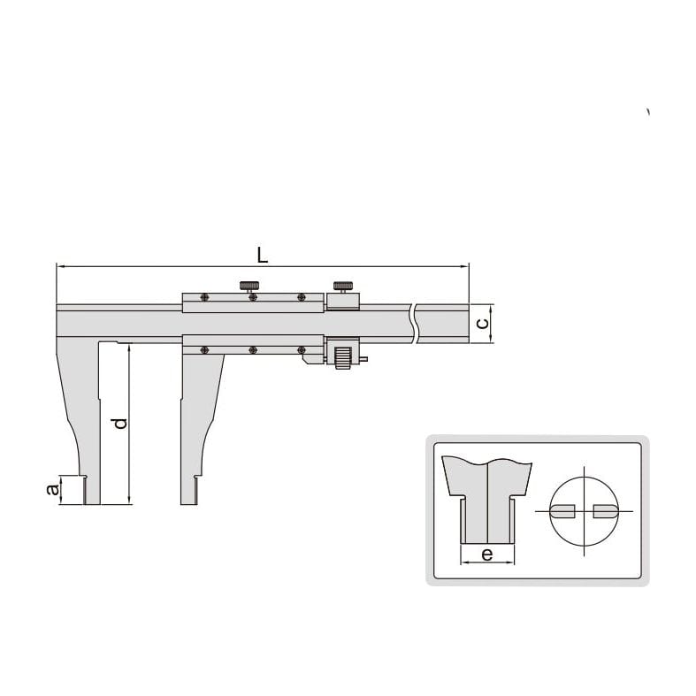 INSIZE Measuring Equipment Insize Vernier Caliper 0-600mm/0-24" Range Series 1211-24