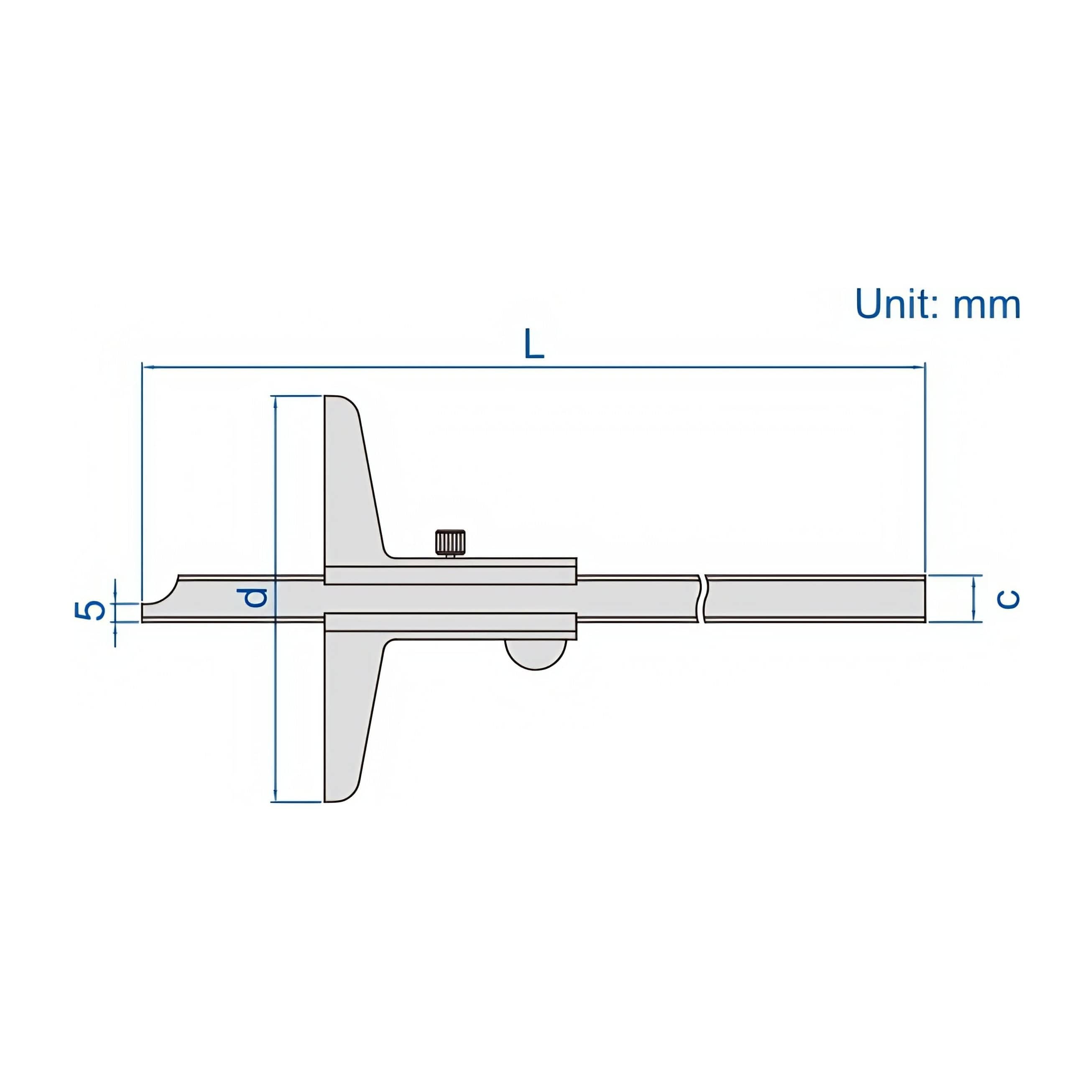 INSIZE Measuring Equipment Insize Vernier Depth Gauge 0-300mm Range Series 1240-3001