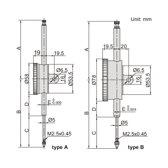 Insize Metric Long Stroke Dial Indicator 30mm Range Series 2309-30 - Twin Eagle Imports