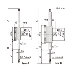 Insize Metric Long Stroke Dial Indicator 50mm Range Series 2309-50D - Twin Eagle Imports