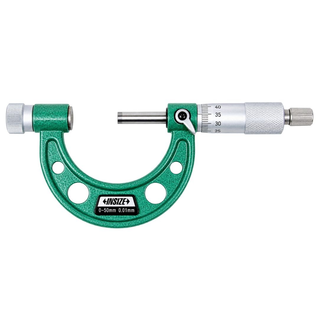 Insize Metric Outside Micrometer 0-50mm Range Series 3206-50A - Twin Eagle Imports