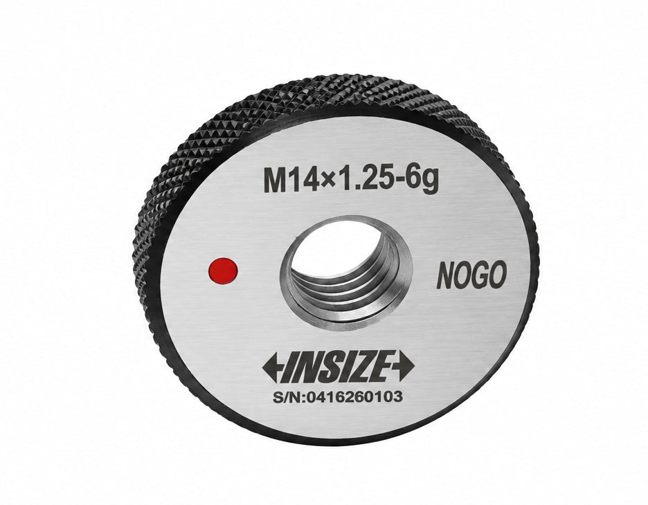 Insize NOGO Thread Ring Gauge M14X1.25 Series 4129-14QN - Twin Eagle Imports