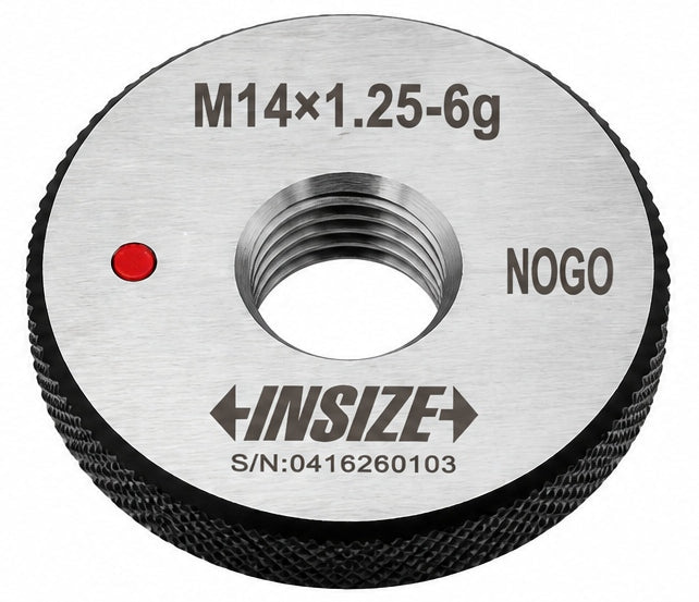 Insize NOGO Thread Ring Gauge M14X1.25 Series 4129-14QN - Twin Eagle Imports