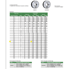 Insize NOGO Thread Ring Gauge M22X2.5 Series 4120-22N - Twin Eagle Imports