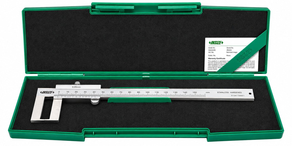 Insize Outside Neck Vernier Caliper 0-150mm Series 1287-1503 - Twin Eagle Imports