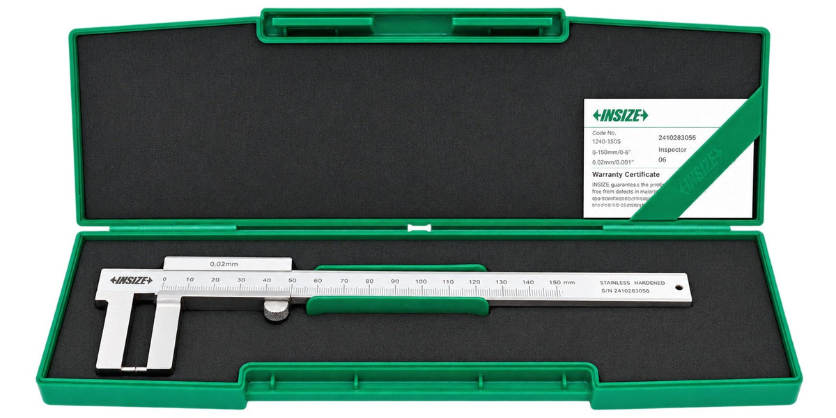 Insize Outside Point Vernier Caliper 0-150mm Range Series 1285-1501 - Twin Eagle Imports