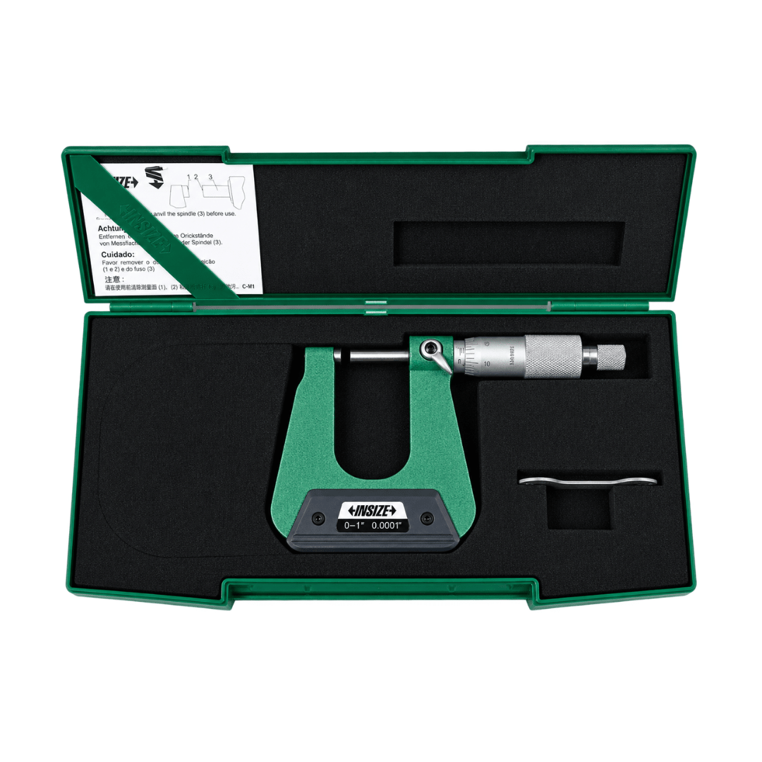 Insize Sheet Metal Micrometer 0-1" Range Series 3239-11S - Twin Eagle Imports