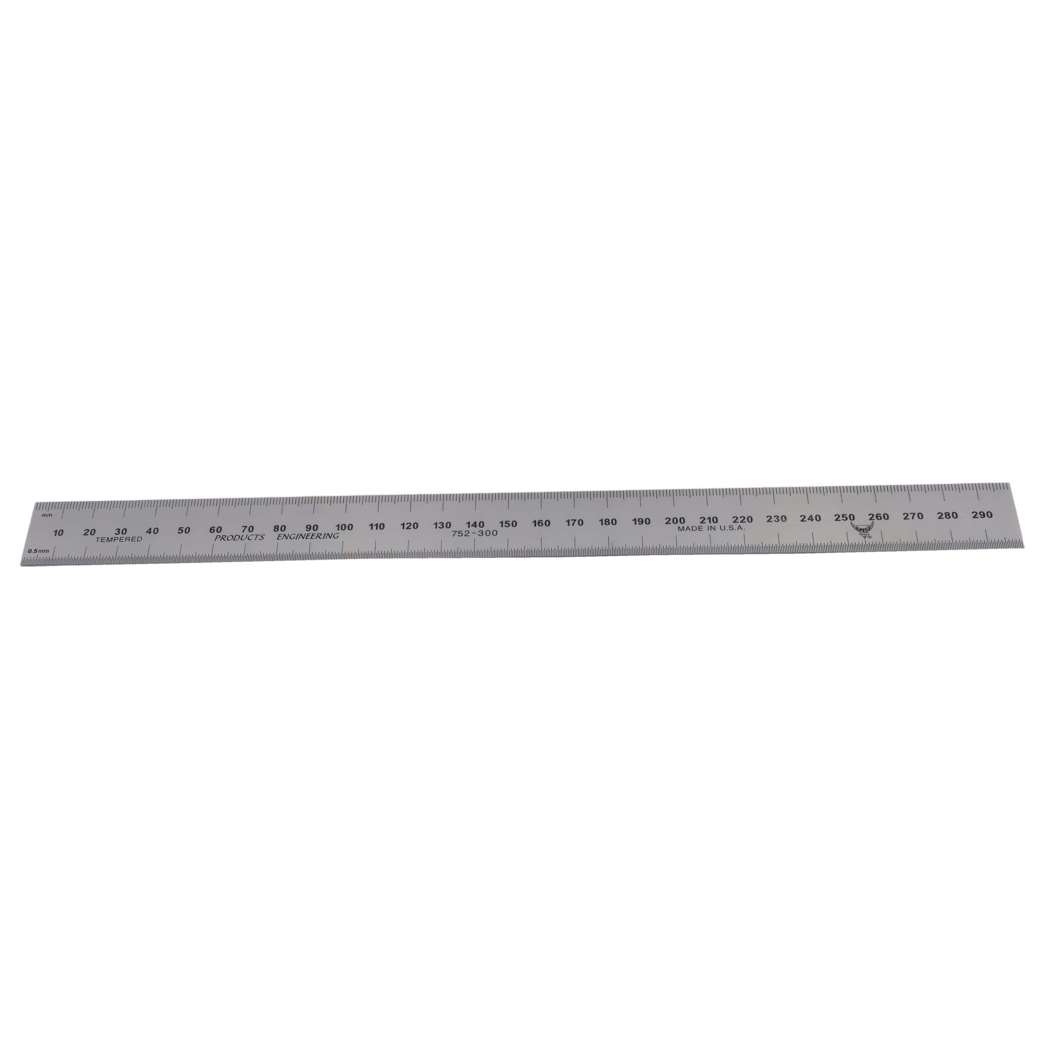 Insize Stainless Steel Ruler 300mm Metric Rule Series 7122-300 - Twin Eagle Imports
