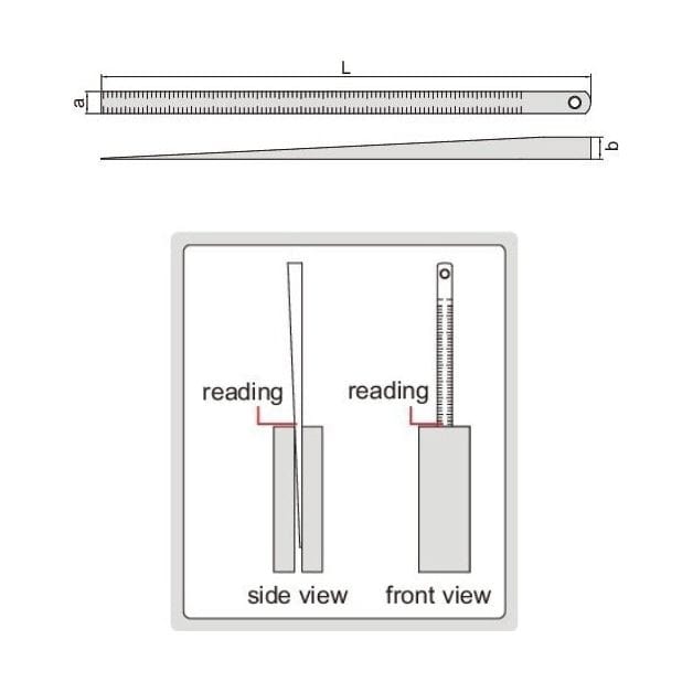Insize Taper Slot Gauge 0.5-10mm Range Series 4630-1 - Twin Eagle Imports