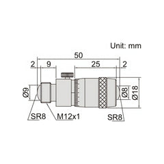 Insize Tubular Inside Micrometer 50-150mm Range Series 3222-150 - Twin Eagle Imports