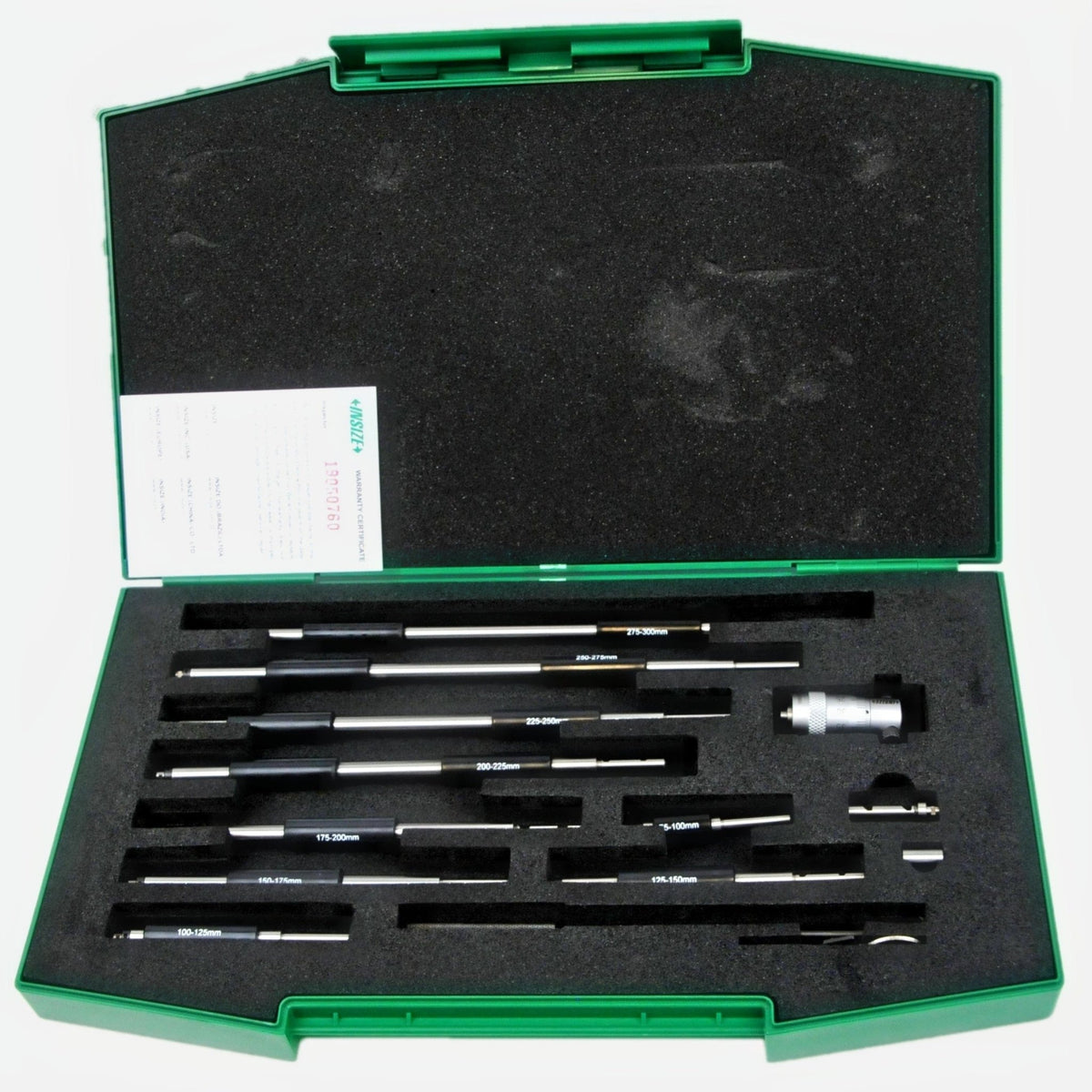 Insize Tubular Inside Micrometer 50-300mm Range Series 3221-300 - Twin Eagle Imports