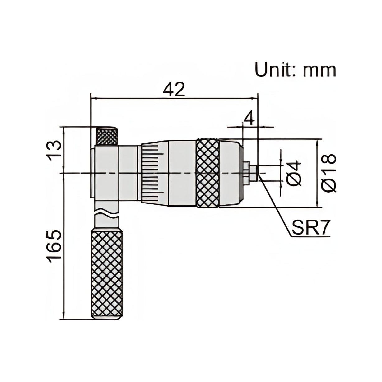 Insize Tubular Inside Micrometer 50-63mm Range Series 3221-63 - Twin Eagle Imports