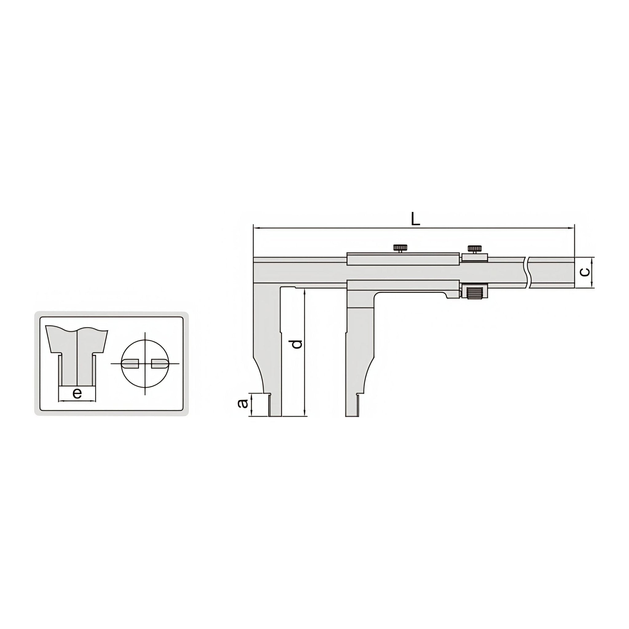 Insize Vernier Caliper 0-1000mm/0-40" Range Series 1208-1024 - Twin Eagle Imports
